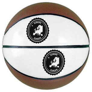 Europa-Gummi-Briefmarke Basketball