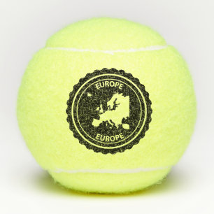 Europa-Gummi-Briefmarke Tennisbälle