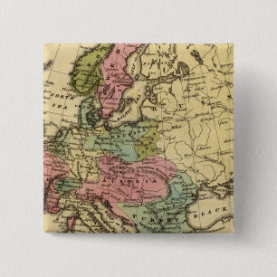 Europa Handfarbener Atlas Karte 2 Button