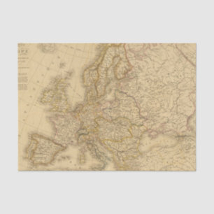 Europa im Jahre 1813 Seidenpapier