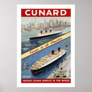 Europa in ganz Amerika Poster