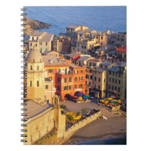 Europa, Italien, Cinque Terre. Dorf Vernazza Notizblock