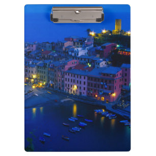 Europa, Italien, Cinque Terre, Vernazza. Hillside Klemmbrett
