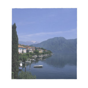 Europa, Italien, Comer See, Tremezzo. Norditalien Notizblock