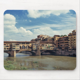 Europa, Italien, Florenz. Die Ponte Vecchio Mousepad