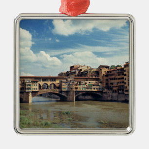 Europa, Italien, Florenz. Die Ponte Vecchio Ornament Aus Metall