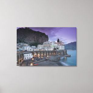 Europa, Italien, Kampanien (Amalfi-Küste) Atrani: Leinwanddruck