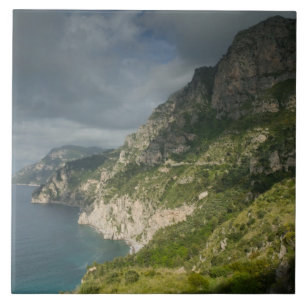 Europa, Italien, Kampanien (Amalfi-Küste) Positano Fliese