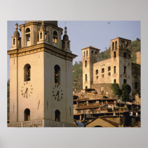 Europa, Italien, Ligurien, Dolceacqua: Riviera di Poster