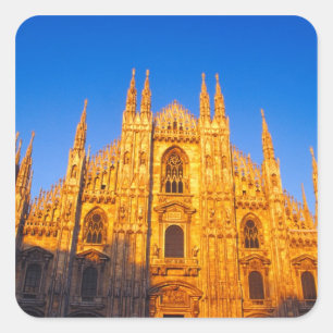 Europa, Italien, Mailand, Dom zu Mailand Quadratischer Aufkleber
