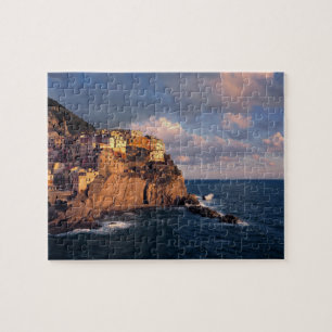 Europa, Italien, Manarola. Die klippen-nistende