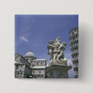 Europa, Italien, Pisa, Schießturm von Pisa Button