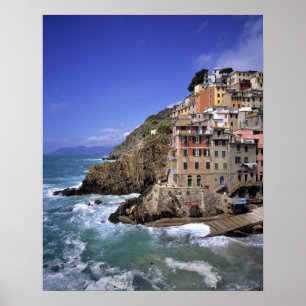 Europa, Italien, Riomaggiore. Riomaggiore ist geba Poster