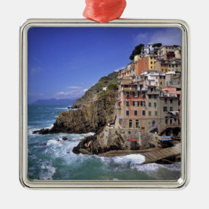Europa, Italien, Riomaggiore. Riomaggiore ist geba Silbernes Ornament