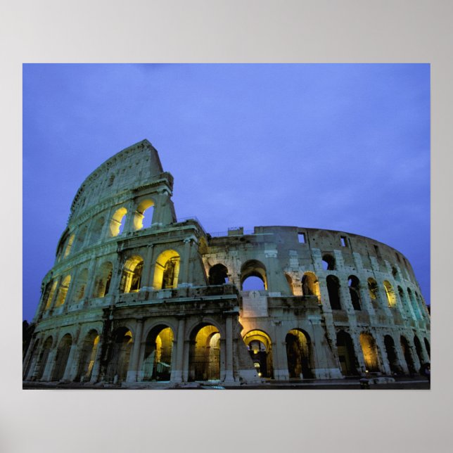 Europa, Italien, Rom. Blick auf den Abend Poster (Vorne)