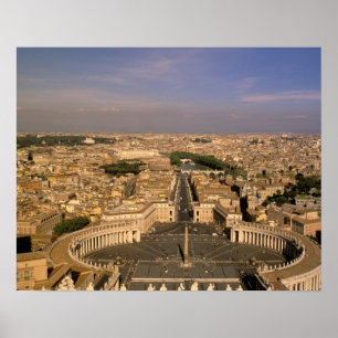 Europa, Italien, Rom, Der Vatikan. Aussicht von St Poster
