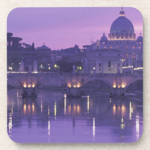 Europa, Italien, Rom. St. Peter und Ponte Sant Getränkeuntersetzer