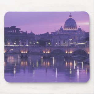 Europa, Italien, Rom. St. Peter und Ponte Sant Mousepad