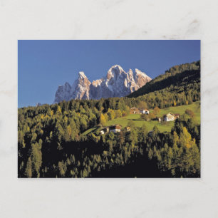Europa, Italien, San Pietro. Die Odle-Gruppe schei Postkarte