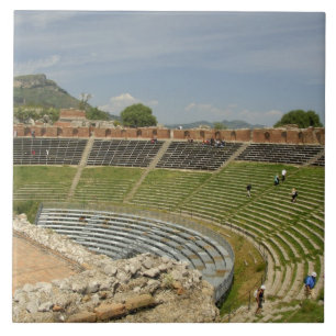 Europa, Italien, Sizilien, Taormina. 3. Jahrhunder Fliese