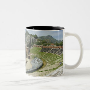 Europa, Italien, Sizilien, Taormina. 3. Jahrhunder Zweifarbige Tasse