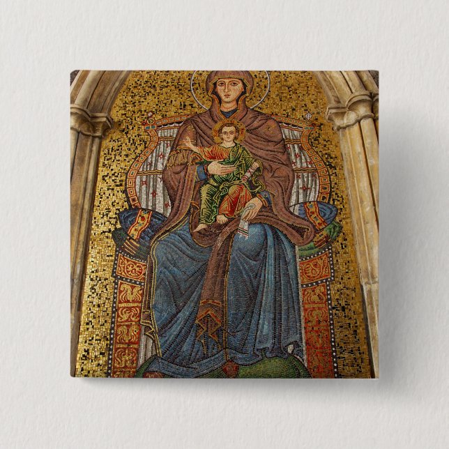 Europa, Italien, Sizilien, Taormina. Madonna & Kin Button (Vorderseite)