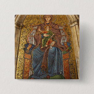 Europa, Italien, Sizilien, Taormina. Madonna & Kin Button