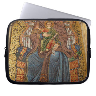 Europa, Italien, Sizilien, Taormina. Madonna und K Laptopschutzhülle