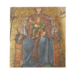 Europa, Italien, Sizilien, Taormina. Madonna und K Notizblock