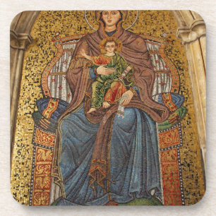 Europa, Italien, Sizilien, Taormina. Madonna und K Untersetzer
