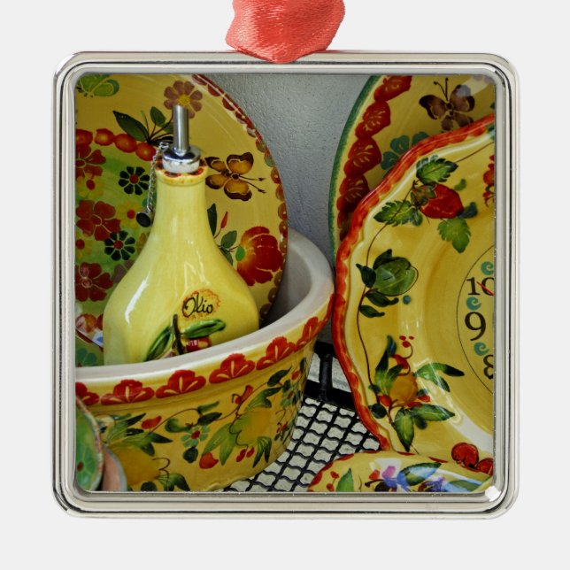 Europa, Italien, Sizilien, Taormina. Traditionell  Ornament Aus Metall (Vorne)
