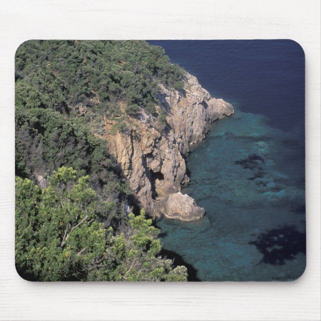 Europa, Italien, Toskana. Felsenküste Kala Mousepad (Vorne)