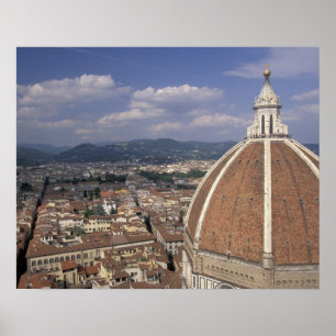 Europa, Italien, Toskana, Florenz Piazza del Poster