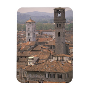 Europa, Italien, Toskana, Lucca, Stadtpanorama Magnet