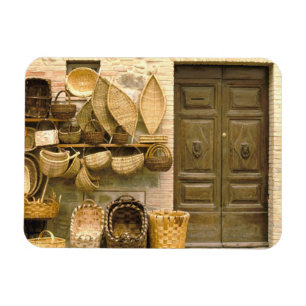 Europa, Italien, Toskana, Montalcino.Korb Magnet