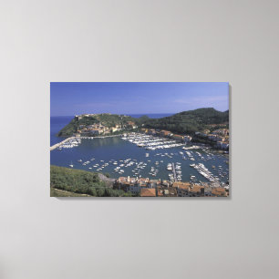 Europa, Italien, Toskana, Porto Ercole, Aussicht a Leinwanddruck