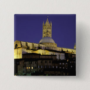 Europa, Italien, Toskana, Siena. 13. Jahrhundert Button