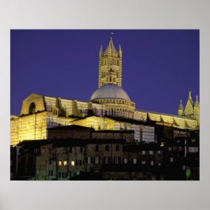 Europa, Italien, Toskana, Siena. 13. Jahrhundert Poster