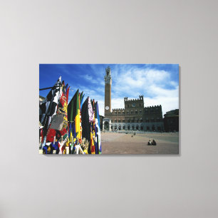 Europa, Italien, Toskana, Siena. Piazza del Leinwanddruck