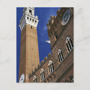 Europa, Italien, Toskana, Siena. Torre del Postkarte