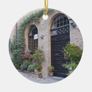 Europa, Italien, Umbrien, Civita, Traditionelles H Keramikornament