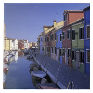 Europa, Italien, Venedig, Murano-Insel, Bunt Fliese