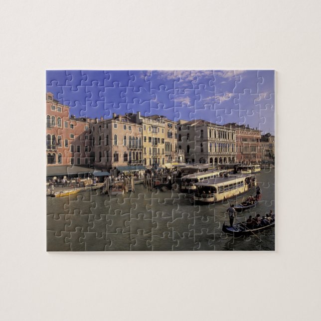 Europa, Italien, Venedig, Schiffsverkehr von Rialt (Horizontal)