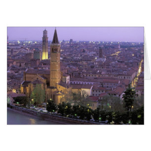 Europa, Italien, Venetien, Verona. Blick vom Caste