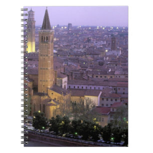 Europa, Italien, Venetien, Verona. Blick vom Caste Notizblock