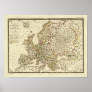 Europa-Karte 2 Poster