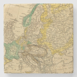 Europa-Karte durch Worcester Steinuntersetzer