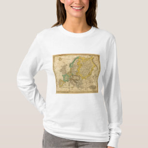 Europa-Karte durch Worcester T-Shirt
