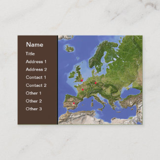 Europa-Karte, kundengerecht! Visitenkarte