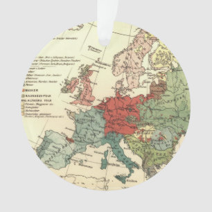 Europa-Karte-Länder - Weltantike Ornament